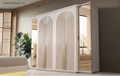 Boston 6 Kapılı Mdf Gardırop