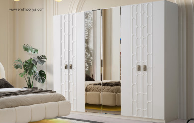 Sidney 6 Kapılı Mdf Gardırop